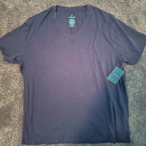 Tommy John Sleep V-Neck Short Sleeve in Navy